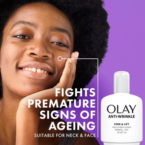 Olay Anti-Wrinkle Firm & Lift Daily Face & Neck Moisturiser SPF 15