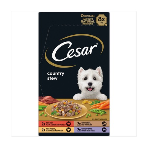 Cesar Country Stew Adult Wet Dog Food Trays Special Selection