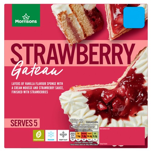 Morrisons Strawberry Gateau 375g