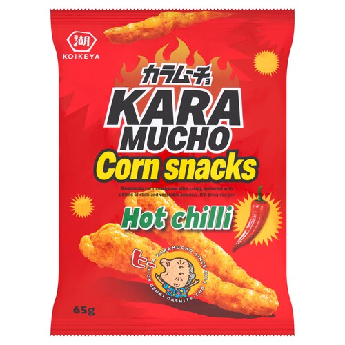 Koikeya Karamucho Corn Snacks Hot Chilli 