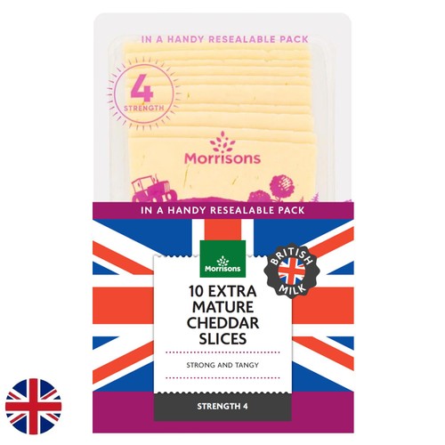 Morrisons Mild Cheddar Slices 250g