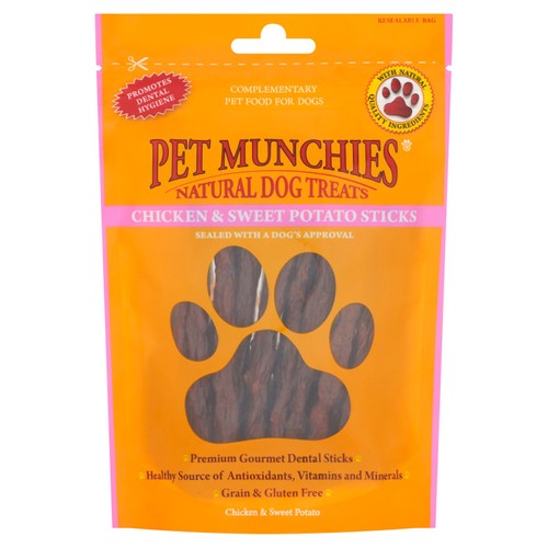 Pet Munchies Chicken & Sweet Potato Sticks 90g