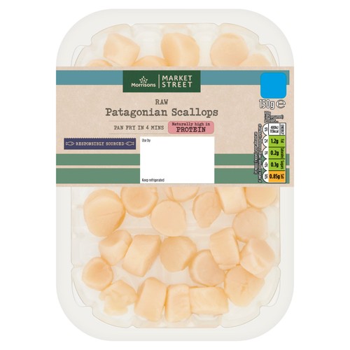 Morrisons raw patagonian scallops