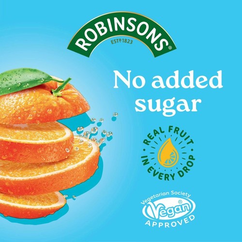 Robinsons Double Strength Orange No Added Sugar Squash 1.75L