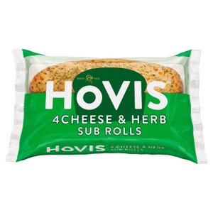 Hovis Cheese & Herb Sub Rolls 4 Pack