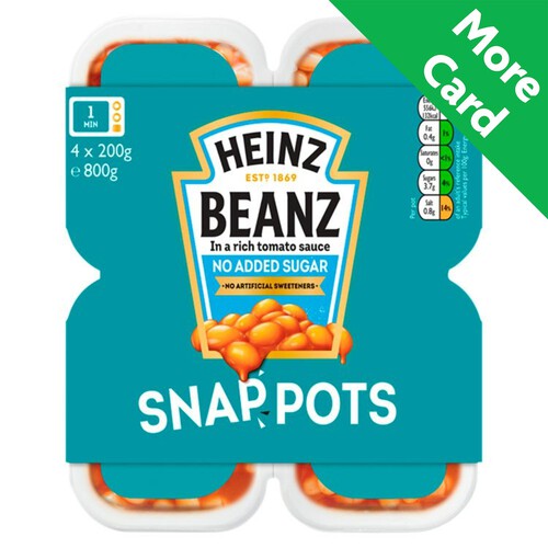 Heinz Beanz No Added Sugar Snap Pots