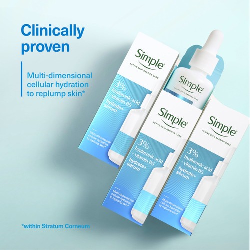 Simple 3% Hyaluronic Acid+B5 Face Serum 30ml