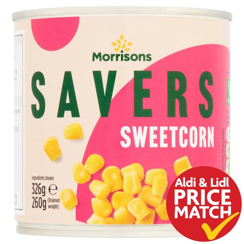 Morrisons Savers Sweetcorn in Water