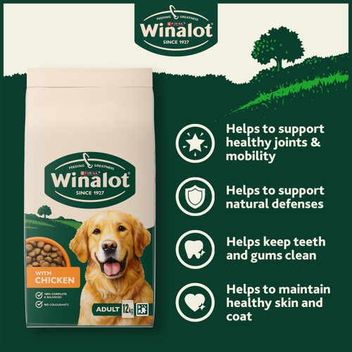 Winalot Adult Chicken Dry Dog Food 12kg