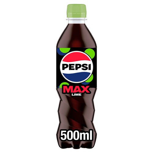 Pepsi Max Lime No Sugar Cola Bottle