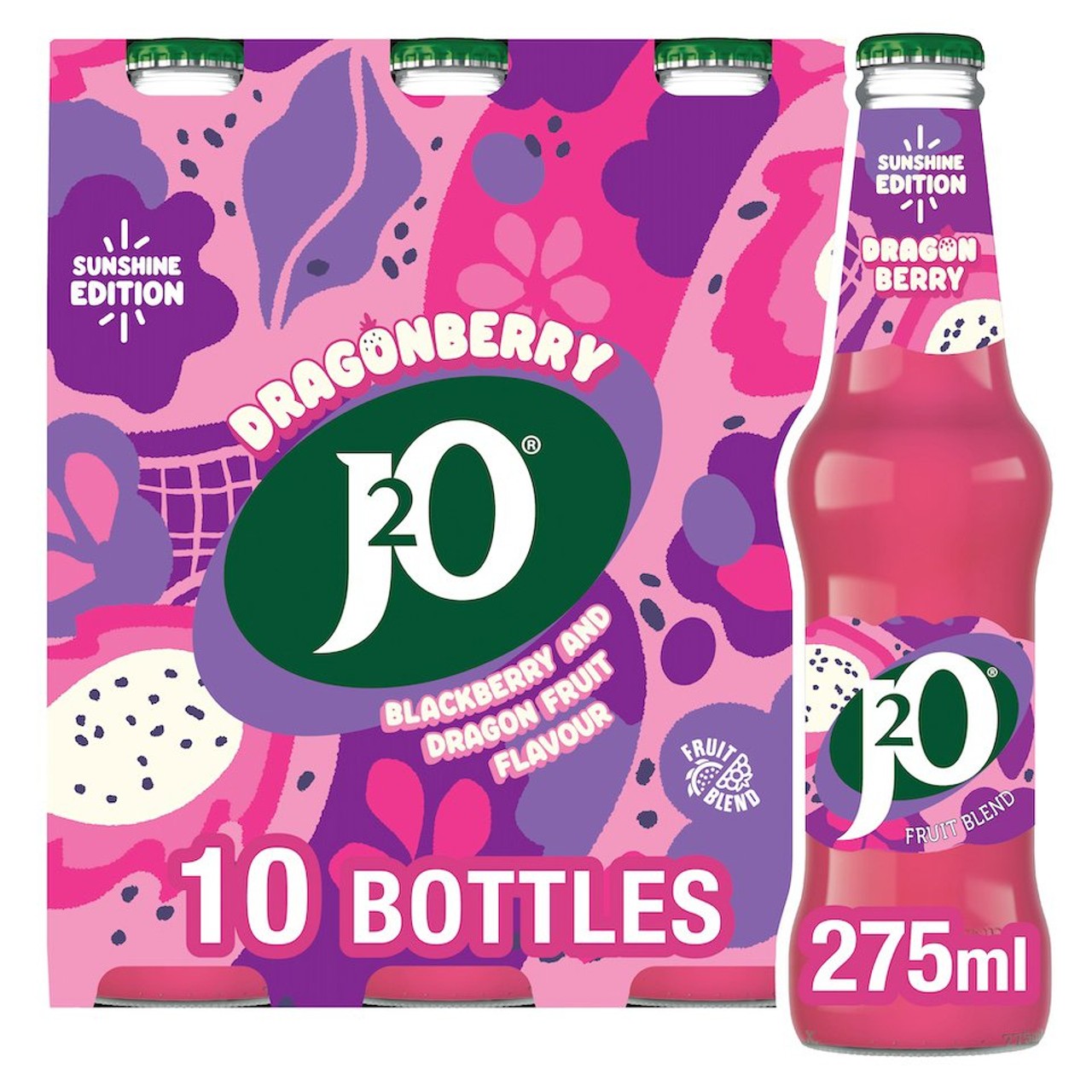 J2O Dragonberry 10 bottles