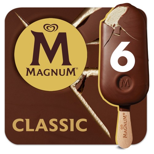 Magnum Classic Ice Cream Sticks 6 x 100ml