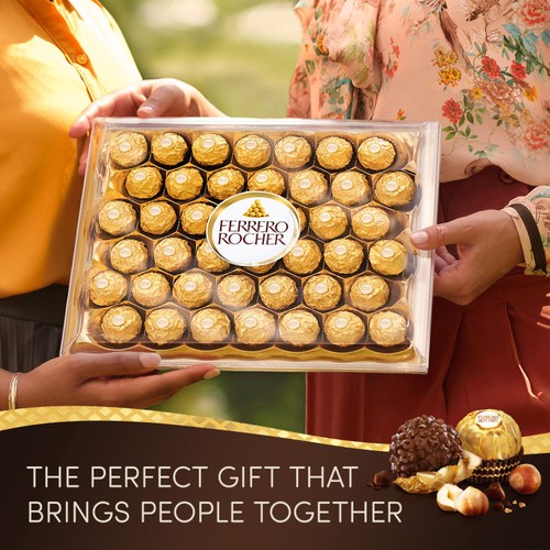 Ferrero Rocher Milk Chocolate Hazelnut Pralines Treat Pack 3 Pieces 37.5g