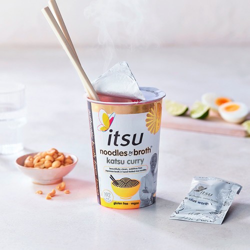 Itsu Katsu Curry Instant Noodles & Broth Pot 63g