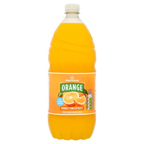 Morrisons orange double concentrate squash
