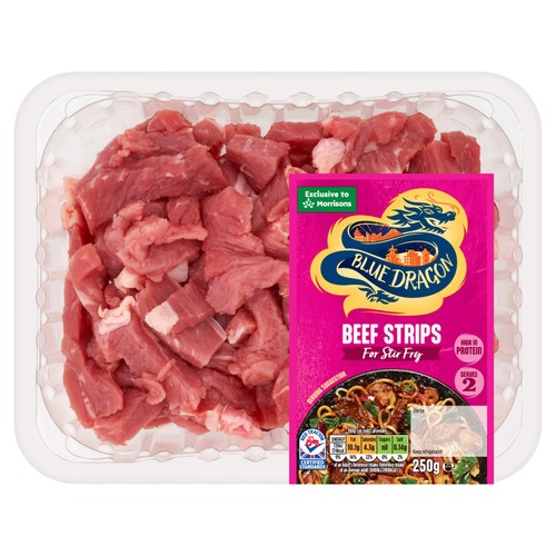 Blue Dragon British Beef Strips For Stir Fry 250g