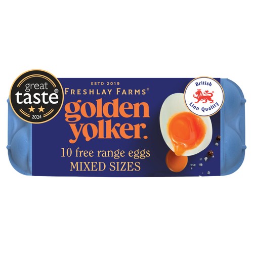 Freshlay Golden Yolker 10 Mixed Weight Eggs