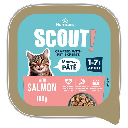 Morrisons Cat Food Salmon Pate