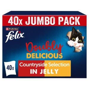 Felix Doubly Delicious Countryside Selection in Jelly 40 x 85g