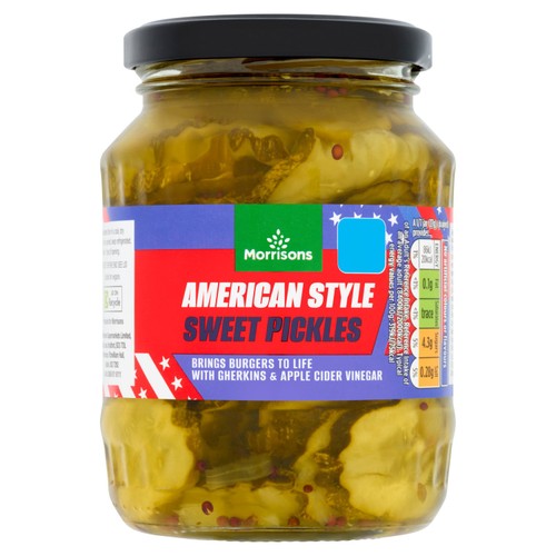 Morrisons American Style Sweet Pickles  350g