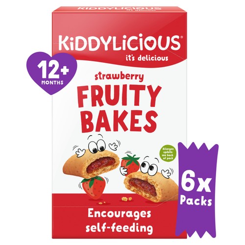 Kiddylicious Strawberry Fruity Bakes Baby Snacks