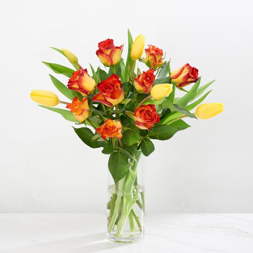 Morrisons Rose & Tulip Duo Flowers Bouquet