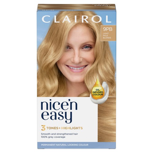 Nice 'N Easy Permanent Colour 9PB Natural Pale Blonde (100) Hair Dye     