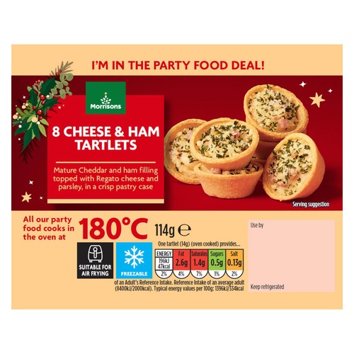 Morrisons Cheese & Ham Tartlet 114g