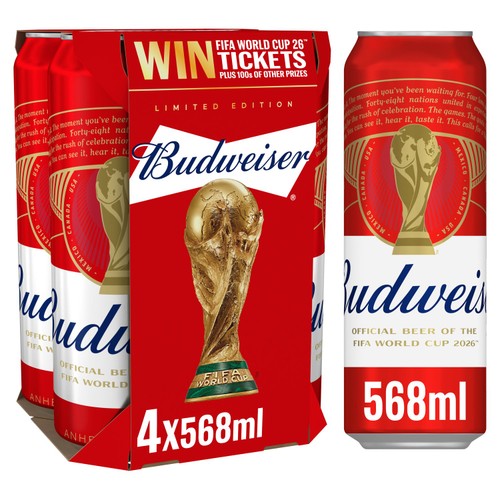 Budweiser Cans 4x568ml