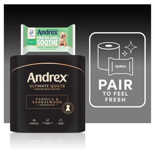 Andrex Ultimate Quilts Vanilla & Sandalwood Toilet Rolls