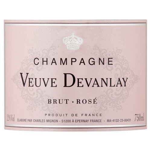 Champagne Veuve Devanlay Nv Rose 