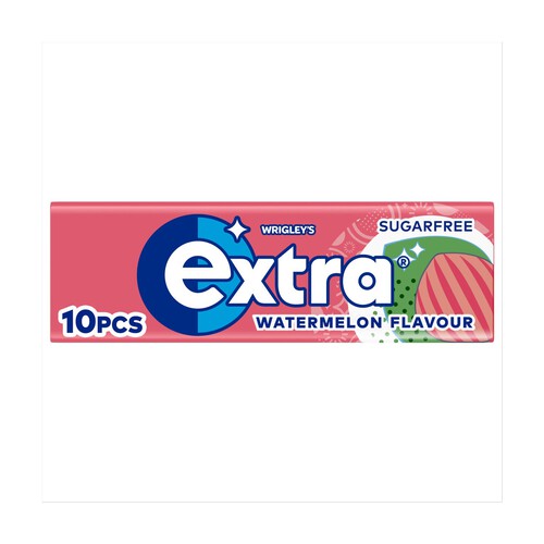 Extra Watermelon Flavour Sugarfree Chewing Gum 10 Pieces 