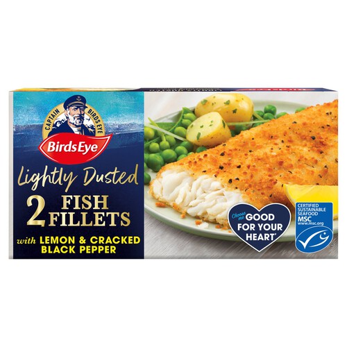 Birds Eye 2 Lightly Dusted Lemon & Pepper Fish Fillets