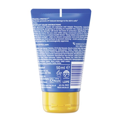 Nivea Adults Protect & Moisture To Go SPF 30 Travel Size 50ML