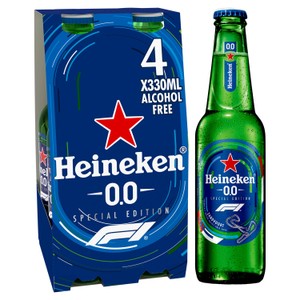 Heineken 0.0 Alcohol Free Beer 4X330ml