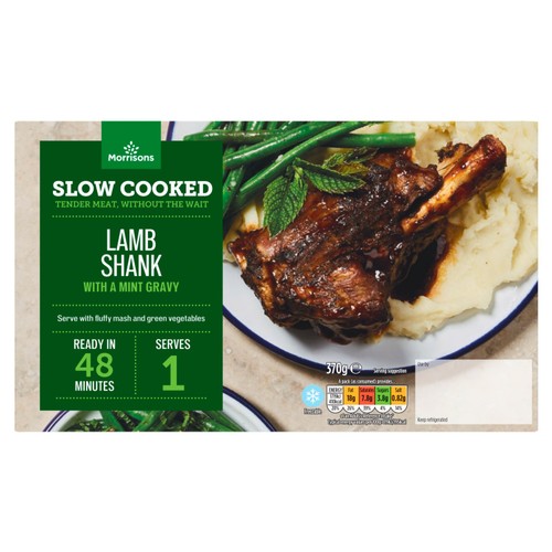 Morrisons slow cooked lamb shank with a mint gravy