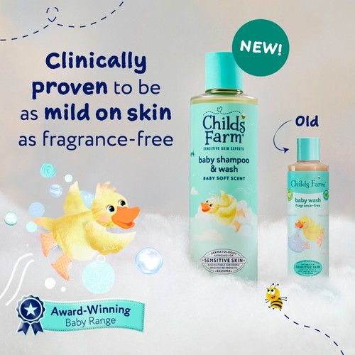 Childs Farm Baby Soft Scent Baby Shampoo & Wash 250ml