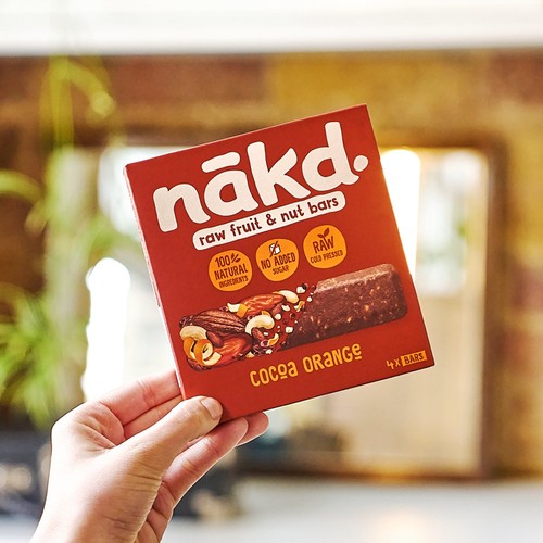 Nakd Cocoa Orange 4 Raw Fruit & Nut Bars 