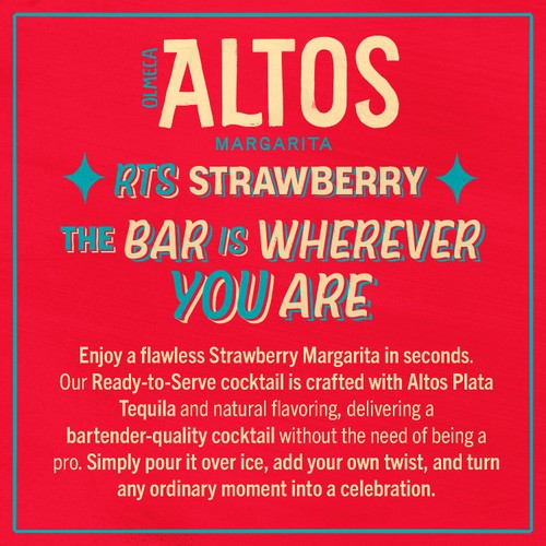 Olmeca Altos Strawberry Margarita 75cl