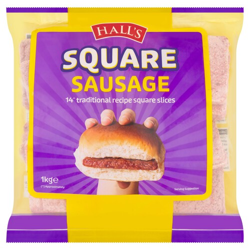 Hall's 14 Slices Square Sausage