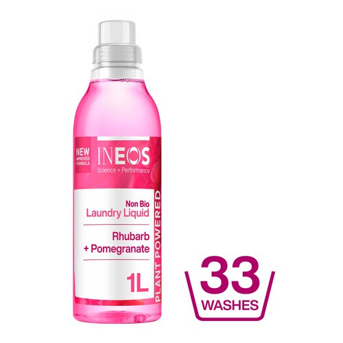 INEOS Non Bio Laundry 33 Washes Liquid Detergent Rhubarb + Pomegranate