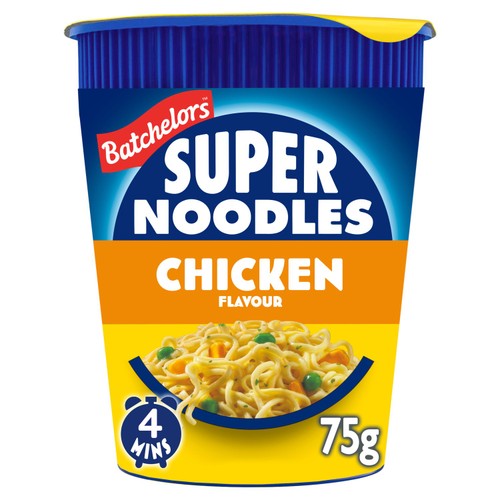 Batchelors Super Noodles Chicken Flavour Noodle Pot Snack 75g