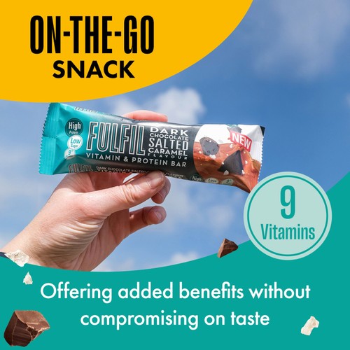 Fulfil Protein + Vitamin Bar Dark Chocolate Salted Caramel