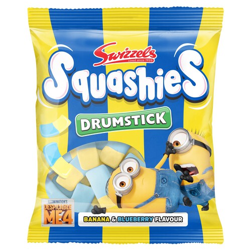 Swizzels Drumstick Minions Squashies Banana & Blueberry Flavour