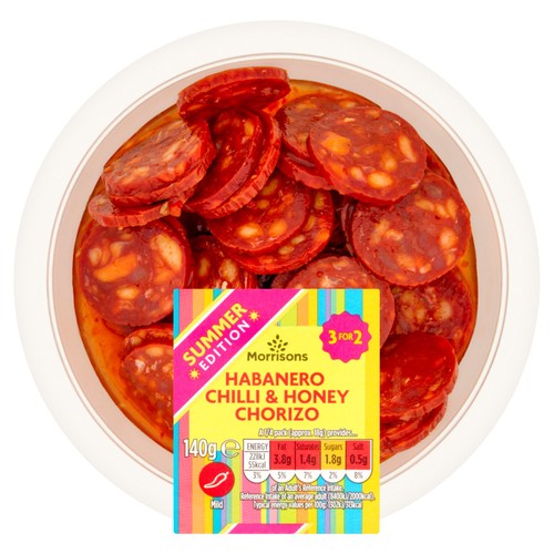 Morrisons Habenero Chilli And Honey Chorizo 140g