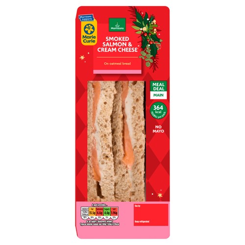 Morrisons Salmon & Cream Cheese Sandwich
