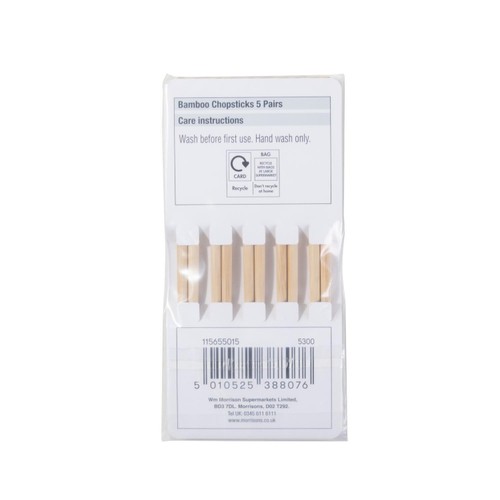 Morrisons Bamboo Chopsticks