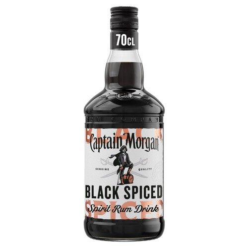 Captain Morgan Black Spiced Rum based Spirit Drink  