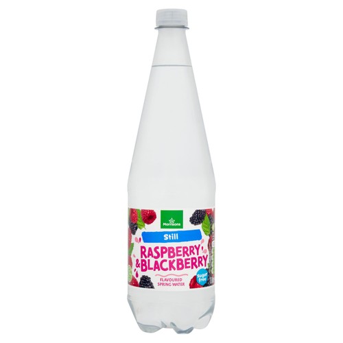 Morrisons still raspberry blackberry flavoured spring water