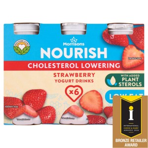 Morrisons Nourish Cholesterol Lowering Strawberry Drink